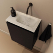 MONDIAZ TURE-DLUX 40cm toiletmeubel Urban. EDEN wastafel Opalo positie rechts. Zonder kraangat. SW1104159