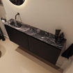 MONDIAZ TURE-DLUX 120cm toiletmeubel Urban. EDEN wastafel Lava positie links. Zonder kraangat. SW1103673
