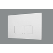 Geberit Duofix Element - UP 320 - QeramiQ push bedieningsplaat - wand 112cm - rechthoekige knoppen - kunststof wit glans SW976106