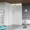 FugaFlow Eccelente Vetro inloopdouche badkamer - 180x200cm - helder glas - plafondarm - chroom SW1124455