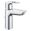 GROHE Bauloop waterbesparende wastafelkraan M-Size met trekwaste chroom SW536449