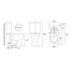 GO by Van Marcke XJoy spoelrandloos PACK staand toilet verhoogd AO zonder spoelrand porselein wit wczitting softclose SW287187