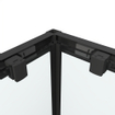 Saniclass Casus Douchecabine - 100x100x200cm - hoekinstap - helder glas - profiel - mat zwart SW773921