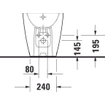 Duravit D-Neo bidet 37x58cm wit SW640543