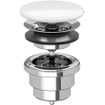Villeroy & Boch afvoerplug m. vlakke keramische afdekking niet afsluitbaar ceramic+ stone white OUTLETSTORE STORE35893