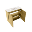 MONDIAZ TURE-DLUX 60cm toiletmeubel Oro. EDEN wastafel Frappe positie midden. Zonder kraangat. SW1102907