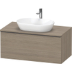 Duravit D-Neo wastafelonderkast 100x45.9x55cm 1 lade Eiken (terra) Mat SW641167