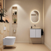 MONDIAZ TURE-DLUX 60cm toiletmeubel Cale. EDEN wastafel Frappe positie midden. Zonder kraangat. SW1102683