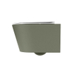 MONDIAZ LAVIE wandclosetpack - 36x53cm - diepspoel - rimless - Army (groen) - softclose - quick-release - toiletzitting - Talc (offwhite) SW1208753