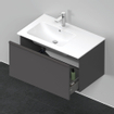 Duravit D-Neo wastafelonderkast 81x44x46.2cm 1 lade Grafiet Mat SW640815