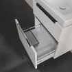 Villeroy & Boch Subway 2.0 wastafelonderkast 53.7x59cm 2 lades Glossy white SW479997