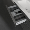 Villeroy & Boch Venticello wastafelonderkast 125.3x59cm 4x lade glossy grey GA43421