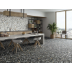 STN Ceramica wand- en vloertegel - 59.5x59.5cm - 9.5mm - gerectificeerd - Terrazzo - Zwart SW857381