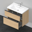 Duravit D-Neo wastafelonderkast 78.4x62.5x45.2cm 2 lades Natuur eiken Mat SW640935