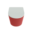 MONDIAZ LAVIE wandclosetpack - 36x53cm - diepspoel - rimless - Fire (rood) - softclose - quick-release - toiletzitting - Greey (grijs) SW1208673