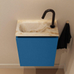 MONDIAZ TURE-DLUX 40cm toiletmeubel Jeans. EDEN wastafel Frappe positie links. Met 1 kraangat. SW1102784