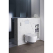 Geberit AquaClean Mera Comfort douchewc met geurafzuiging met warme luchtdroging en Ladydouche met softclose zitting glans chroom afdekplaatje Glans Wit GA13633