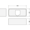 Duravit HappyD 2 kunststof inbouwbad acryl rechthoekig met rugsteun rechts 160x70x46cm zonder poten wit SW54601