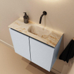 MONDIAZ TURE-DLUX 60cm toiletmeubel Clay. EDEN wastafel Frappe positie rechts. Zonder kraangat. SW1102756