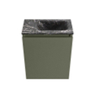 MONDIAZ TURE-DLUX 40cm toiletmeubel Army. EDEN wastafel Lava positie rechts. Met 1 kraangat. SW1103672