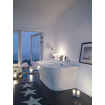 Duravit Cape Cod half vrijstaand bad - 190x90x64cm - DuraSolid - wit 0300898
