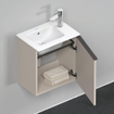 Duravit D-Neo wastafelonderkast 41x44x27.4cm Rechtsdraaiend 1 deur Taupe Mat SW640804