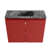 MONDIAZ TURE-DLUX 60cm toiletmeubel Fire. EDEN wastafel Lava positie midden. Met 1 kraangat. SW1103778