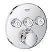 Grohe Rapido perfect shower set rainshower smartactive 310 hoofddouche rond met 3 straalsoorten chroom SW1186611