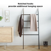 Umbra Hub handdoekladder 61x4x152cm Buxushout Zwart/walnoot SW719952