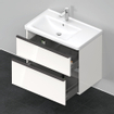 Duravit D-Neo wastafelonderkast 78.4x62.5x45.2cm 2 lades wit Hoogglans SW641113