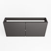 Mondiaz FOWY fonteinonderkast - 110x22x50cm - 2 deuren - push to open - softclose - Dark Grey SW1016907