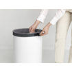 Brabantia Wasbox - 60 liter - kunststof deksel - uitneembare waszak - wit SW767542