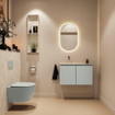 MONDIAZ TURE-DLUX 80cm toiletmeubel Greey. EDEN wastafel Ostra positie links. Zonder kraangat. SW1104838