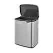 Brabantia Bo Afvalemmer - 12 liter - kunstof binnenemmer - matt steel fingerprint proof SW1026548
