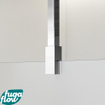 FugaFlow Eccelente Vetro inloopdouche badkamer - 60x200cm - mat glas - plafondarm - chroom SW1125006