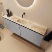 MONDIAZ TURE-DLUX 120cm toiletmeubel Plata. EDEN wastafel Frappe positie midden. Zonder kraangat. SW1102949