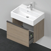 Duravit D-Neo wastafelonderkast 58.4x44x37.2cm 1 lade met softclose Eiken (terra) Mat SW640721