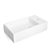 Wiesbaden Solid surface fontein rechts 40 x 22 x 10 cm mat wit SW102828
