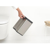 Brabantia Bo Prullenbak - 4 liter - kunststof binnenemmer - mat steel SW1009828
