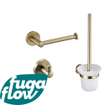 FugaFlow Eccelente Acces Toiletset 3-delig geborsteld Messing PVD SW1123892