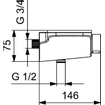 Hansa Emotion Wellfit douchethermostaat chroom SW204387