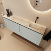 MONDIAZ TURE-DLUX 120cm toiletmeubel Greey. EDEN wastafel Frappe positie rechts. Zonder kraangat. SW1102800