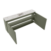 MONDIAZ TURE-DLUX 120cm toiletmeubel Army. EDEN wastafel Glace positie midden. Met 1 kraangat. SW1105187