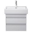 Duravit Ketho Wastafelonderkast 55x44x48cm Standaard greep met softclose spaanplaat wit Mat 0280180