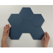 SAMPLE Cifre Cerámica Hexagon Timeless Vloer- en Wandtegel Marine Mat Vintage Mat Blauw SW736051