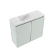 MONDIAZ TURE-DLUX 60cm toiletmeubel Greey. EDEN wastafel Opalo positie links. Met 1 kraangat. SW1104311