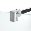 Wiesbaden Slim inloopdouche met RVS profiel en stabilisatiestang 70x200cm 8mm helder glas SW523334