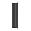 Plieger Siena designradiator verticaal enkel 1800x462mm 1094W zwart grafiet (black graphite) 7253201