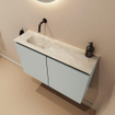MONDIAZ TURE-DLUX 80cm toiletmeubel Greey. EDEN wastafel Ostra positie links. Zonder kraangat. SW1104838