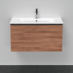 Duravit D-Neo wastafelonderkast 81x44x46.2cm 1 lade Noten Mat SW641118